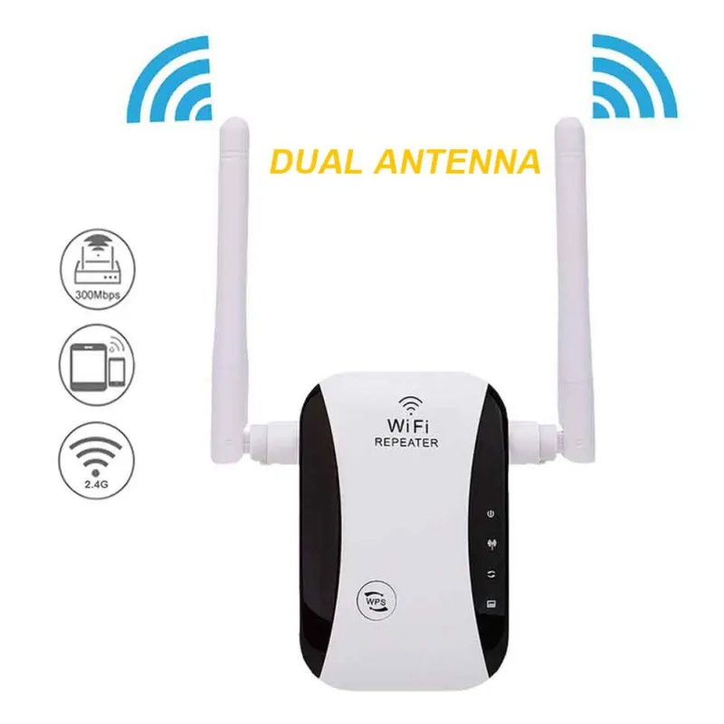 300Mbps Office WiFi Booster Portable Home Full Coverage 2.4G High Speed Signal Amplifier Wireless Repeater Range Extender Hotel | Мобильные