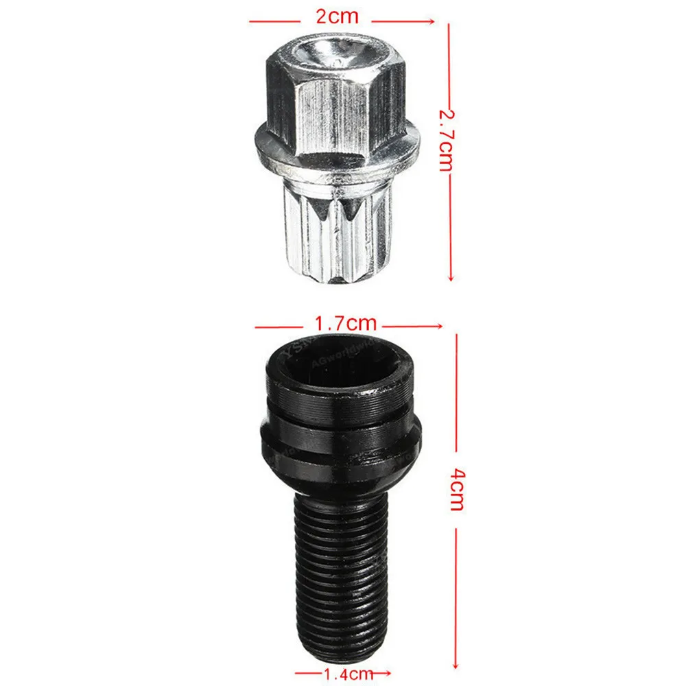 Новинка противоугонная гайка для блокировки болта на колесо #0 к #9 8D0601139F Volkswagen Golf