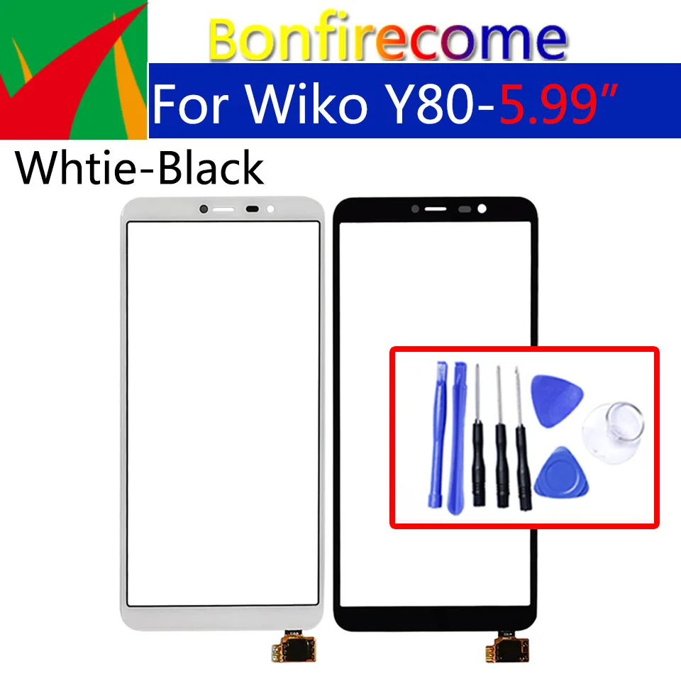 Сенсорный экран 5 99 дюйма для Wiko Y80 сенсорная панель дигитайзер сенсор замена