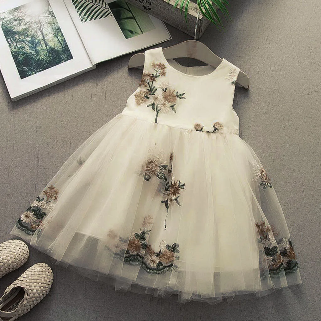 Взрывное платье для девочек милое модное Летнее Детское без рукавов женское