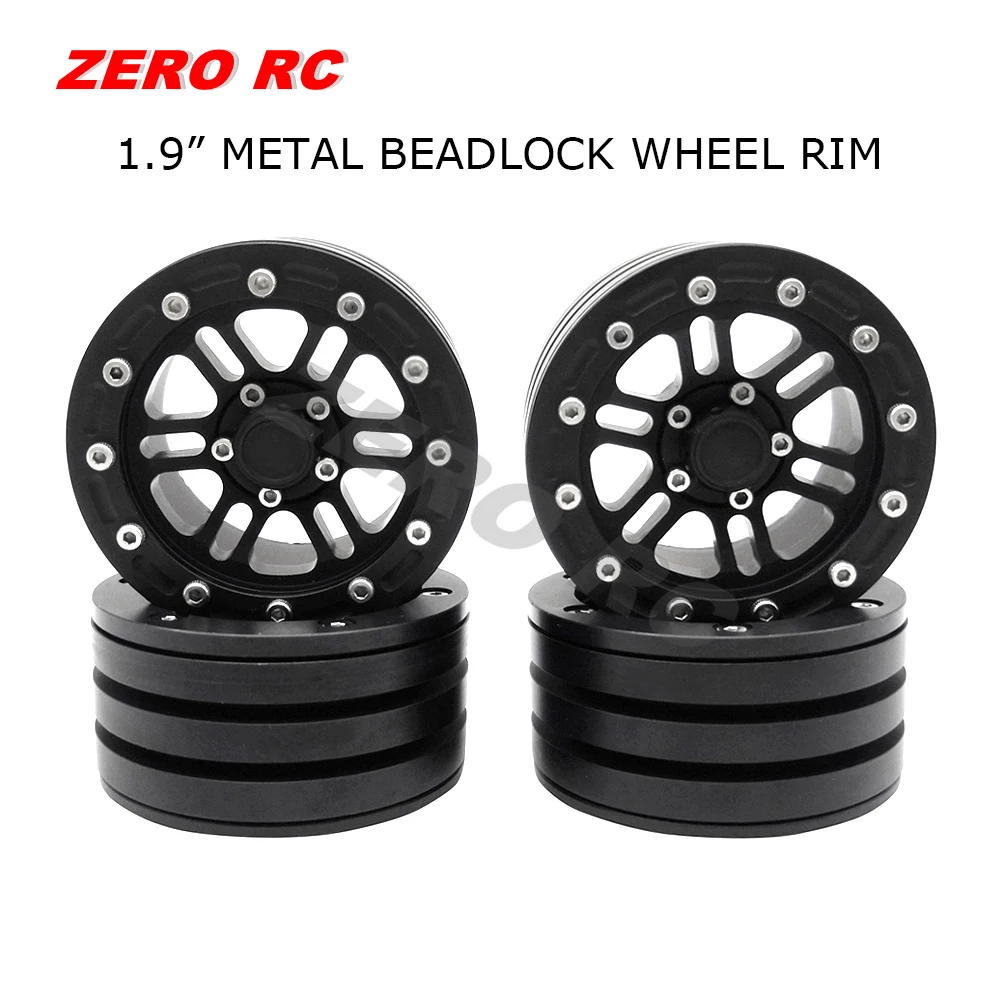 4 шт. полностью металлические колеса для внедорожника ROCK CRAWLER 1 9 Beadlock 1/10 AXIAL SCX10 II