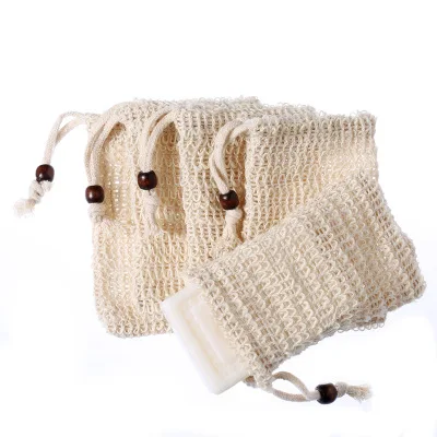 

30 Pack Natural Sisal Soap Bag Exfoliating Soap Saver Pouch Holder