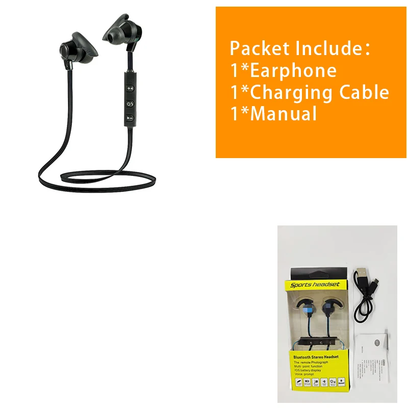 1 Новые магнитные аттракционы Bluetooth наушники спортивные наушники Fone De Ouvido для IPhone samsung Xiaomi Ecouteur Auriculares VS S530 - Цвет: 1