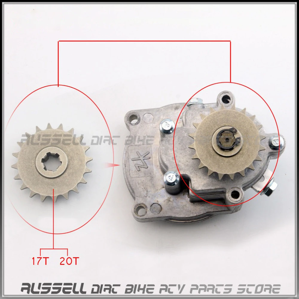 Tooth T8F Chain Drive Gear Sprocket 17T or 20T for 2 Stroke Engine Transmission Mini Moto Pocket bike Petrol Scooter |