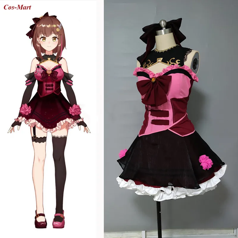 

Хит продаж; Аниме «VTuber Нанами карнавальный костюм Модное Элегантное красное официальное платье активных женщин вечерние Одежда для ролевы...