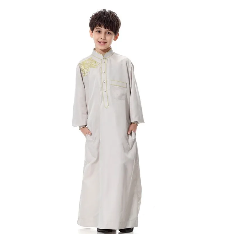 Muslim Clothing Men New Muslim Thobes Islamic Mens Abaya 2022 The Middle East Arab Hui Children's Robes Adolescent Wear Suits