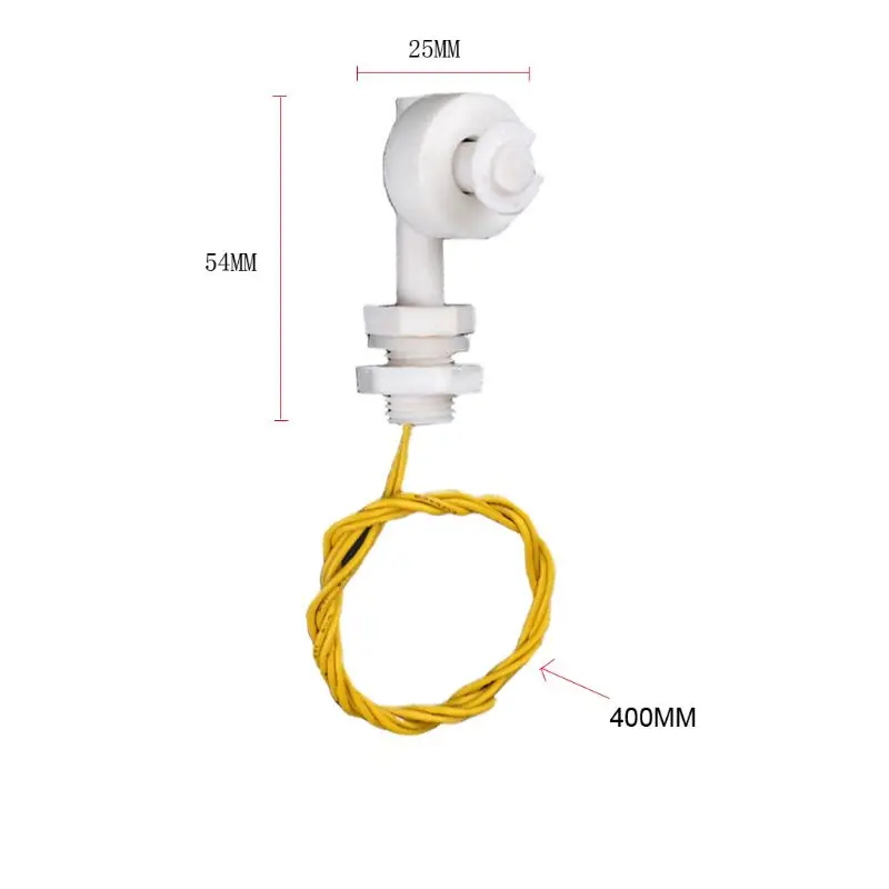 

2pcs/set DC 110-220V Liquid Water Level Sensor Right Angle Float Switch with Cable for Fish Tank Aquarium Pool