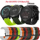 Совместимый силиконовый ремешок Correa для suunto 7 9 D5, браслет 24 мм для спартанского спортивного запястья HR 9 Baro Easyfit, ремешок для умных часов