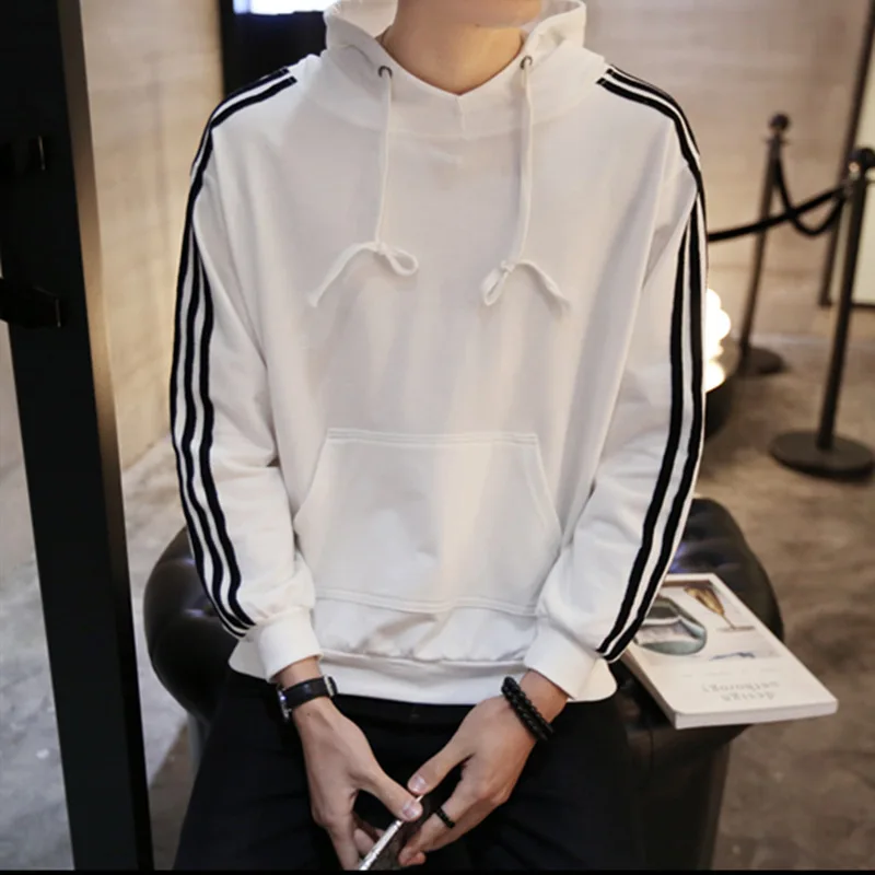 

XL79 spring and autumn fashion leisure sports sweater men's wear Plush Pullover Hooded top long sleeve coat student trend