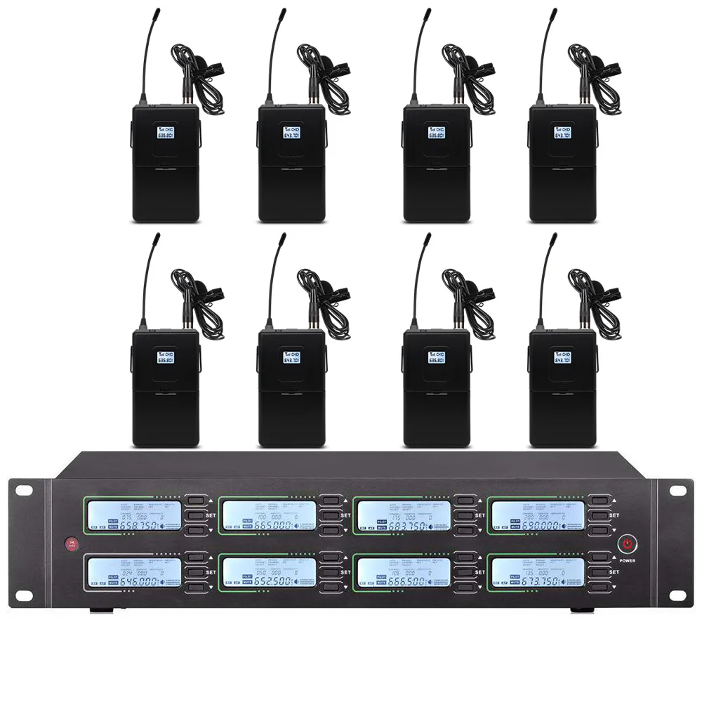 저렴한 Professional UHF Wireless Microphone Series Handheld Head-mounted Microphone Used In Church School Stage Performance Microphone
