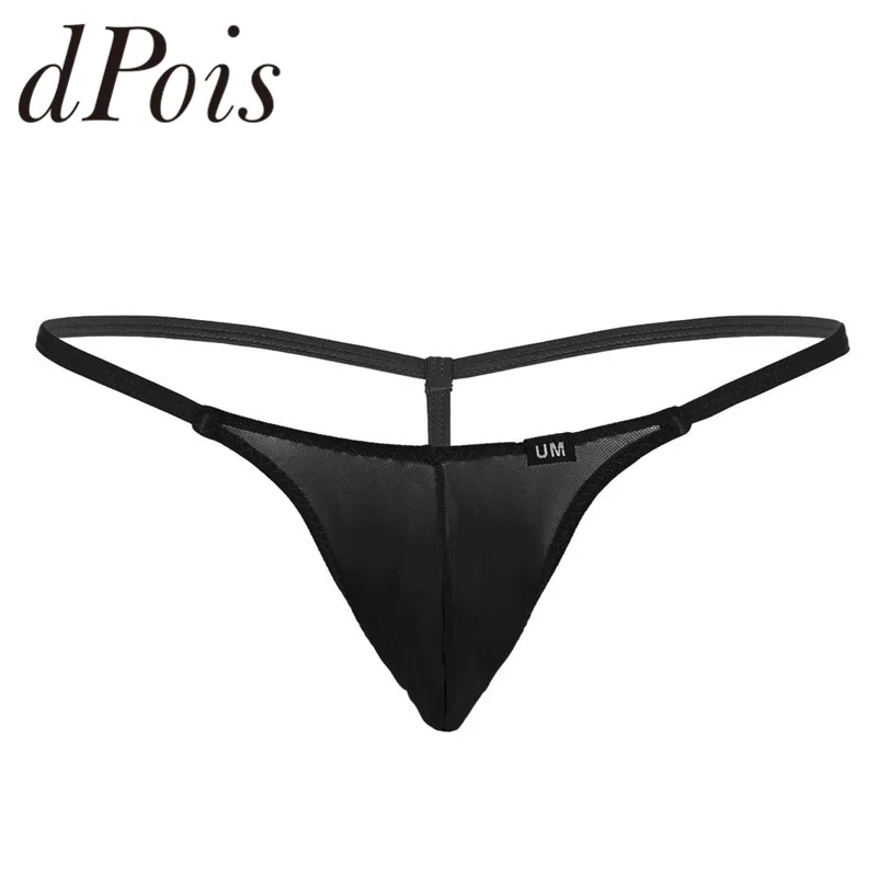 Мужские стринги сетчатые прозрачные трусы-брифы сексуальные мужские трусы с