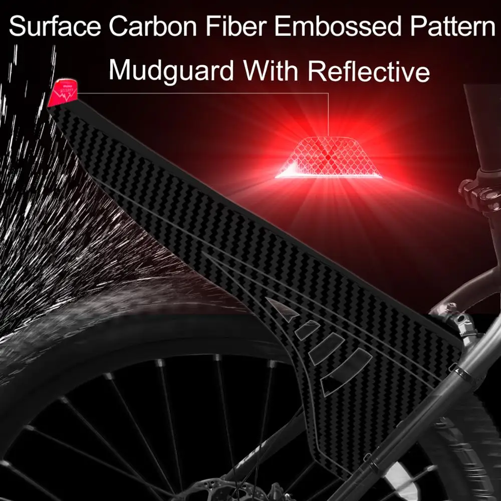 Крыло велосипеда NICEDACK крыло для горного переднее и заднее подходящее 20 &quot26&quot 27 5