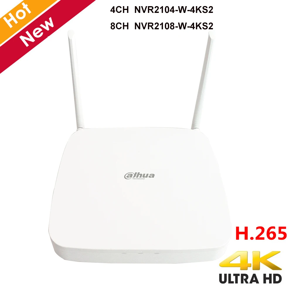 Оригинальный видеорегистратор Dahua 4K NVR 4 канальный 8 смарт 1U Lite H.265 беспроводной