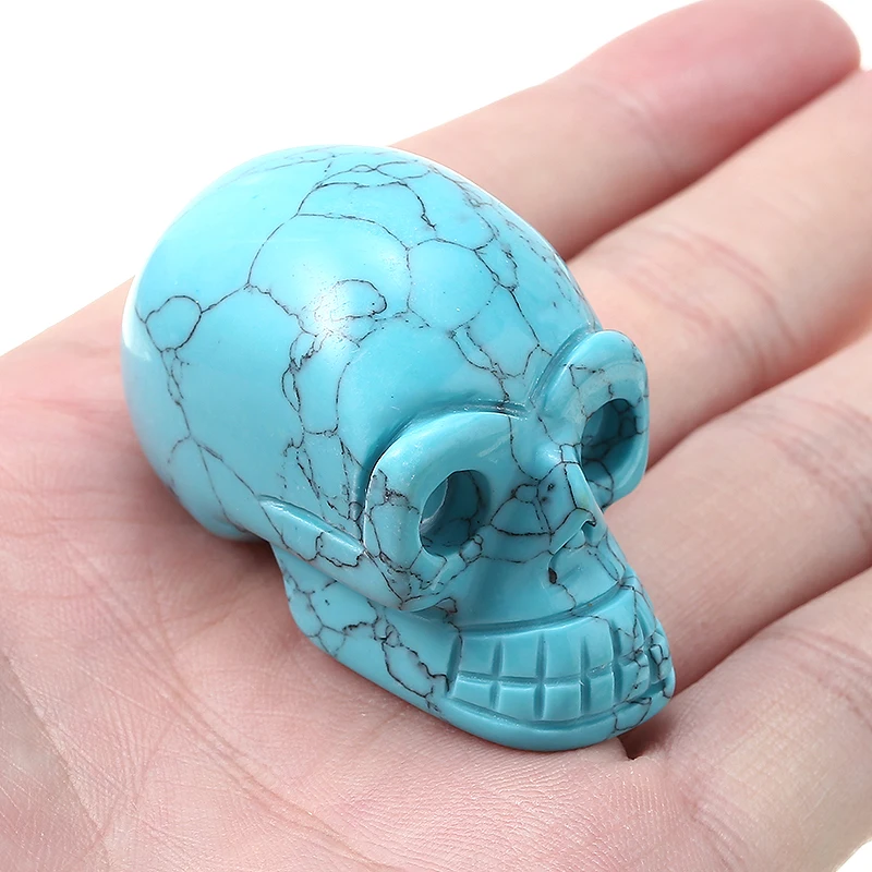1 шт. 5 см кварцевый драгоценный камень в виде черепа искусственный лечебный для