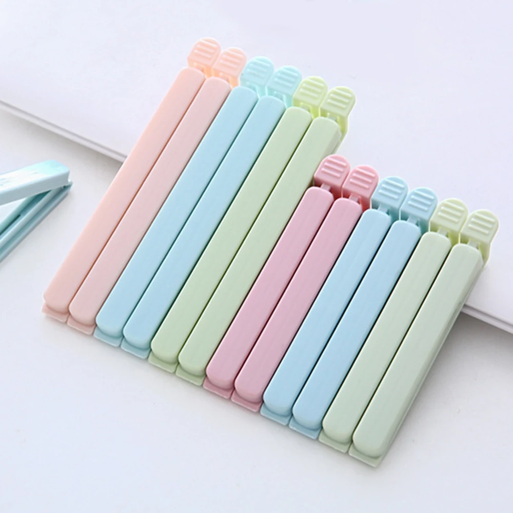 

5 PCS Colorful Portable New Kitchen Storage Food Snack Seal Sealing Bag Clips Eco-Friendly Bag Food Clips Useful Kitchen Tools