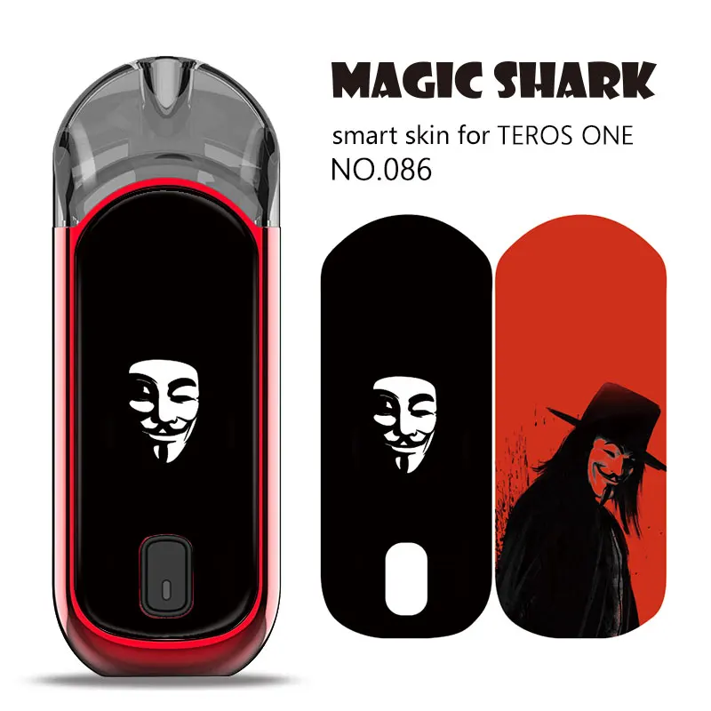 Чехол-наклейка Magic Shark V для Vendetta США флага живописи черепа цветка вейпа пленка TEROS