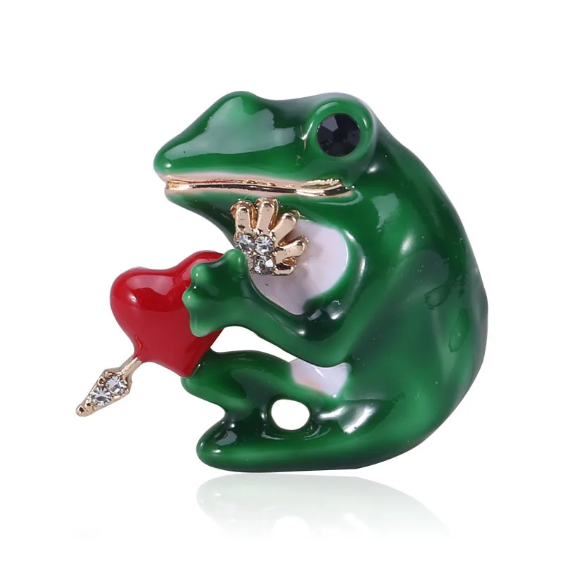 

WYBU Frog Brooch Creative Animal Suit Accessories Pin Brooches For Women'S Clothing Metal Badges For Backpack broche
