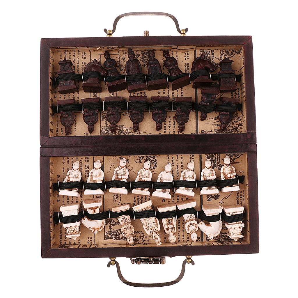 Складная портативная антикварная доска для китайских шахмат деревянные