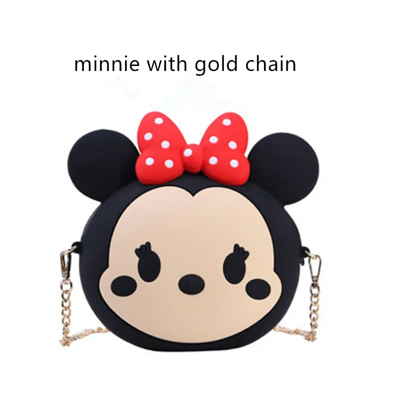 gold chain Женская сумка на плечо, Женская милая силиконовая мультяшная сумка-мессенджер, новая Студенческая Повседневная сумка, дизайнерские сумки через плечо для женщин - Цвет: gold chain