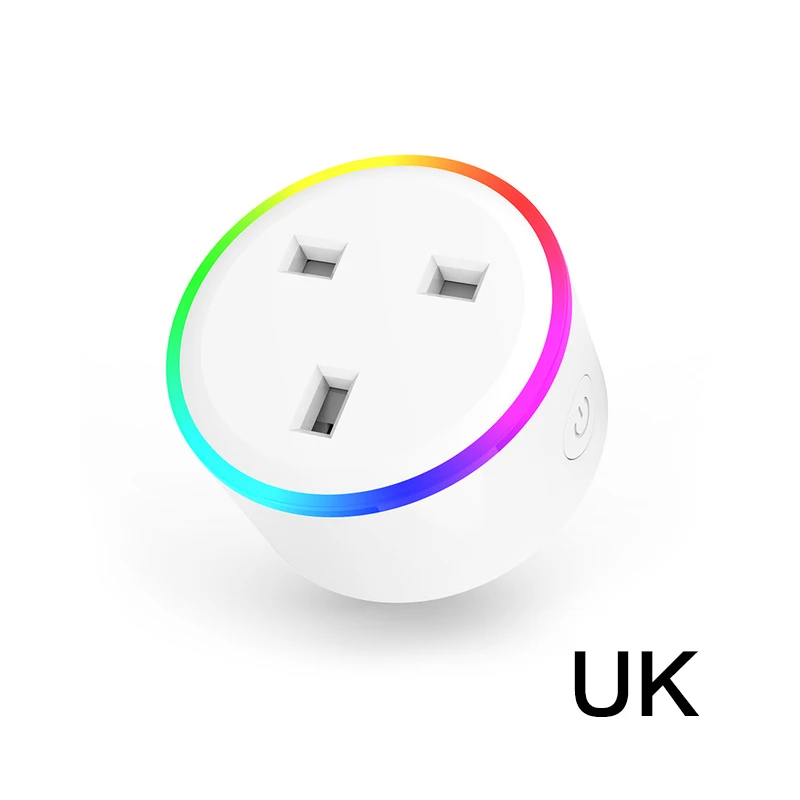 UK Умная вилка Wifi умная розетка умная жизнь приложение дистанционное управление Голосовое управление ЕС США AU Великобритания Польша японская штепсельная вилка alexa Google Home - Цвет: UK