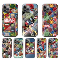 marvel anime superhero for apple iphone 12 11 8 7 6 6s xs xr se x 2020 pro max mini plus tempered glass cover phone case
