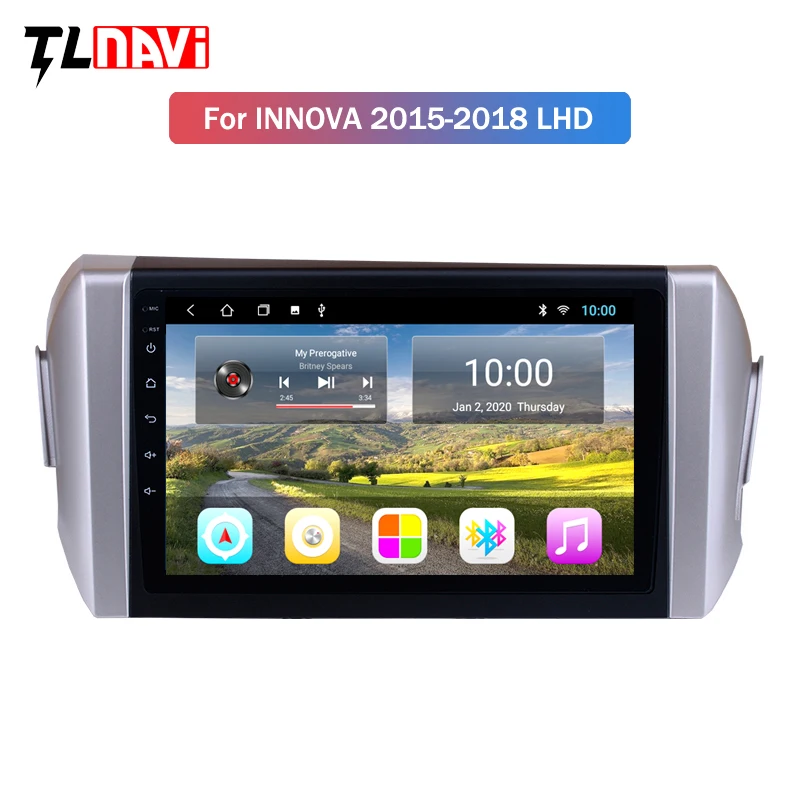 2 Гб ОЗУ 9 дюймов Android 10 радио для 2015 Toyota INNOVA LHD RHD GPS навигация автомобильный