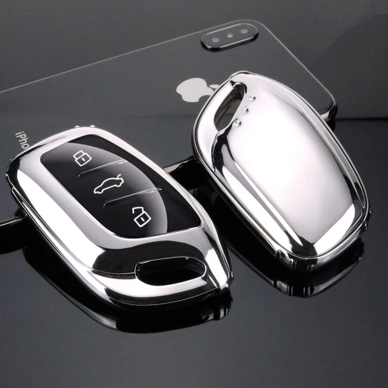 Цветной Новый Мягкий ТПУ полный чехол для автомобиля умный ключ защитный Roewe I5 RX3