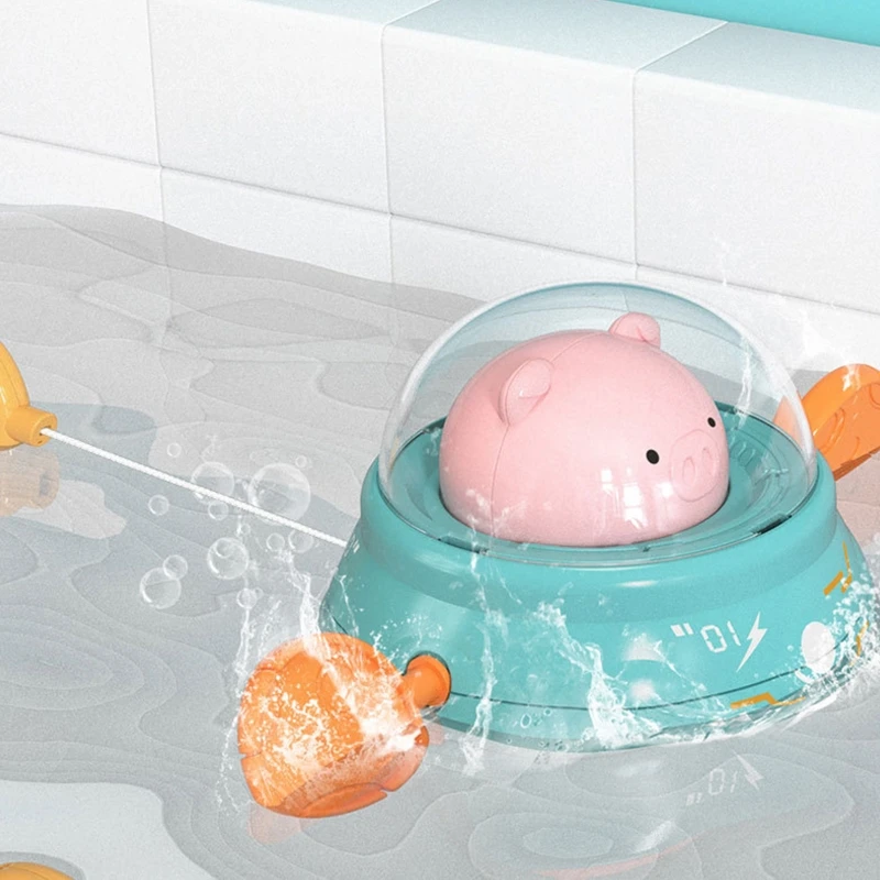 Заводная игрушка детская для ванны заводная мощность свинка Интерактивная игр в