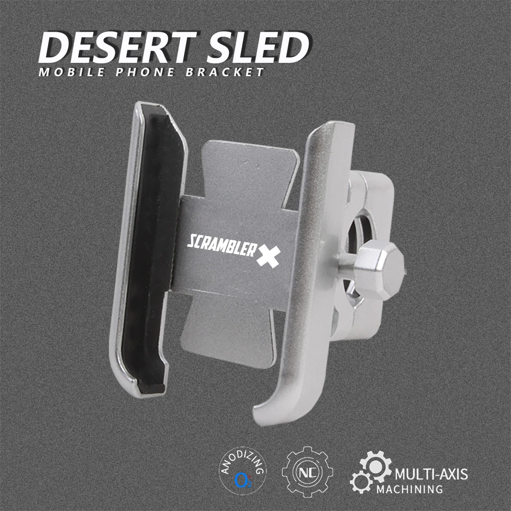 

For Ducati Scrambler Desert Sled/SIXTY2/1100 Sport Motorcycle Handle Bar Rear Mirror Mobile Phone Bracket GPS Stand Holder