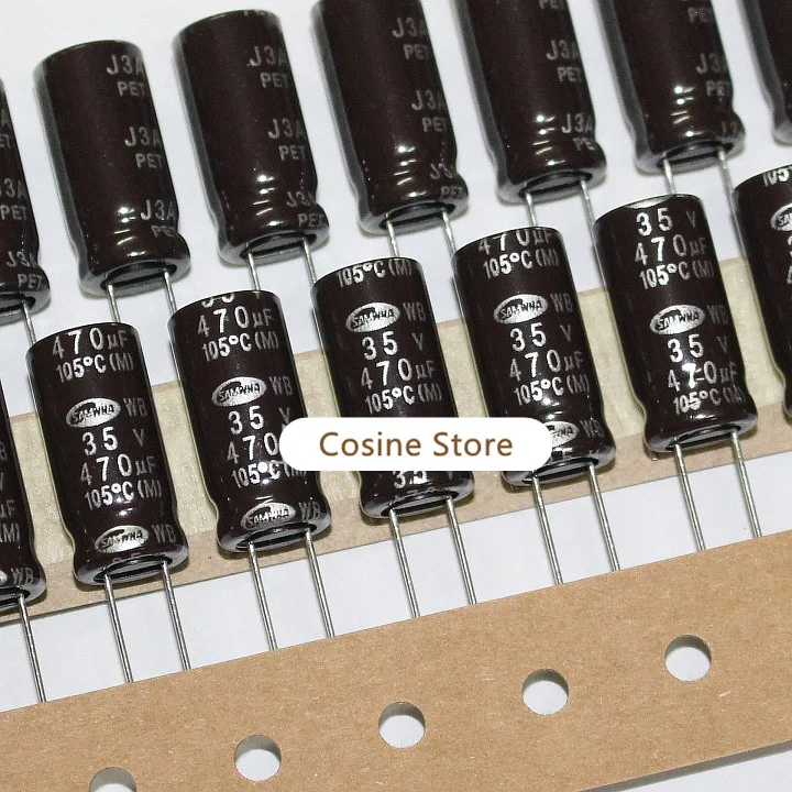 30 шт./лот двухконтактный электролитический оригинальный импортный конденсатор