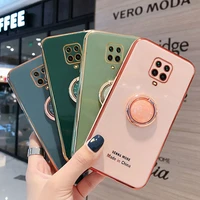 luxury silicone case for xiaomi redmi note9 pro phone case for redmi note9s cover shockproof stand holder cases redmi note 9 pro