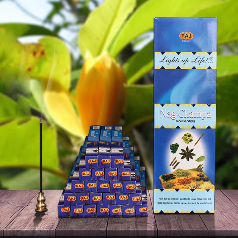 Цветочный запах индийские палочки для благовоний Nag Champa фиолетовая палочка