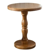 american style solid wood side round table european style simple small round table phone table sofa side table