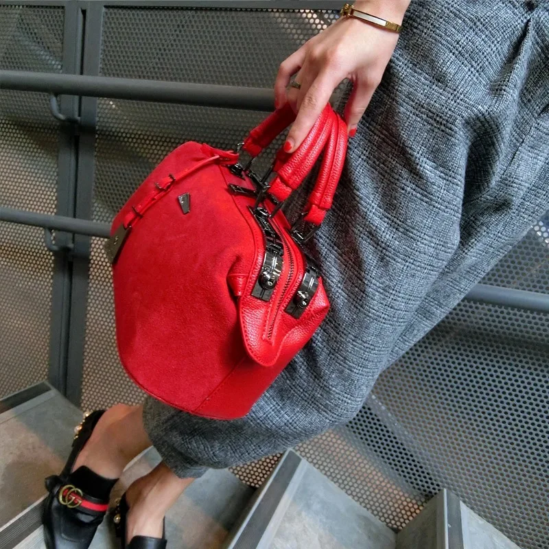 Женская кожаная сумка из скраба новинка 2020 стильная модная простая Свадебная