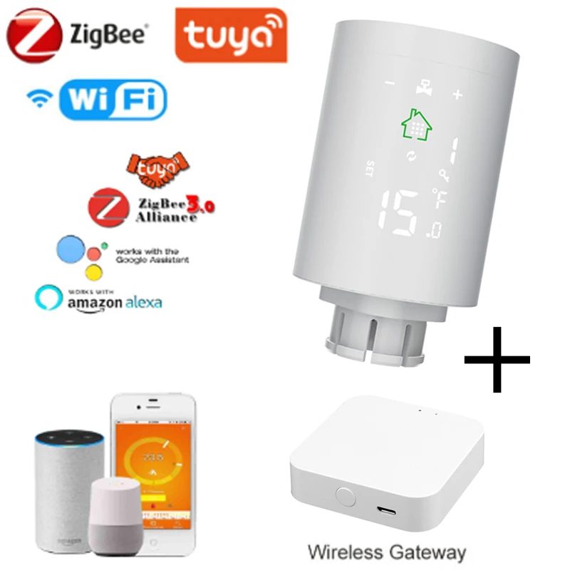 TUYA ТРВ термостатический клапан радиаторный Управление Нагреватель Температура