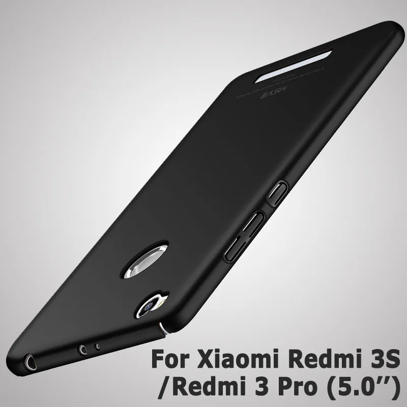 Чехол для Redmi 3 S, Msvii, Тонкие Матовые чехлы для Xiaomi Redmi 3 Pro, чехол Xaomi 3 s, жесткий чехол из поликарбоната для Xiaomi Redmi 3S Pro, чехол s