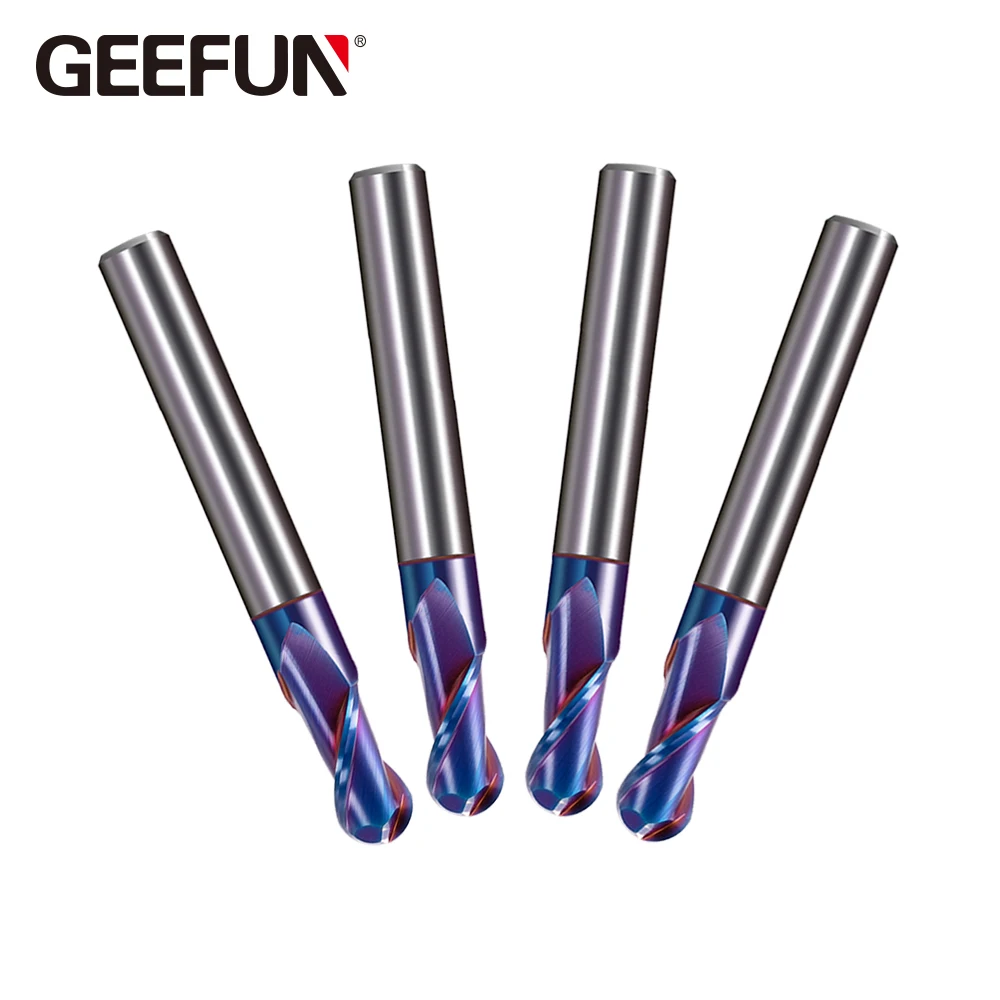 5 шт. твердосплавные шариковые концевые фрезы с хвостовиком 3/4 мм фреза 2