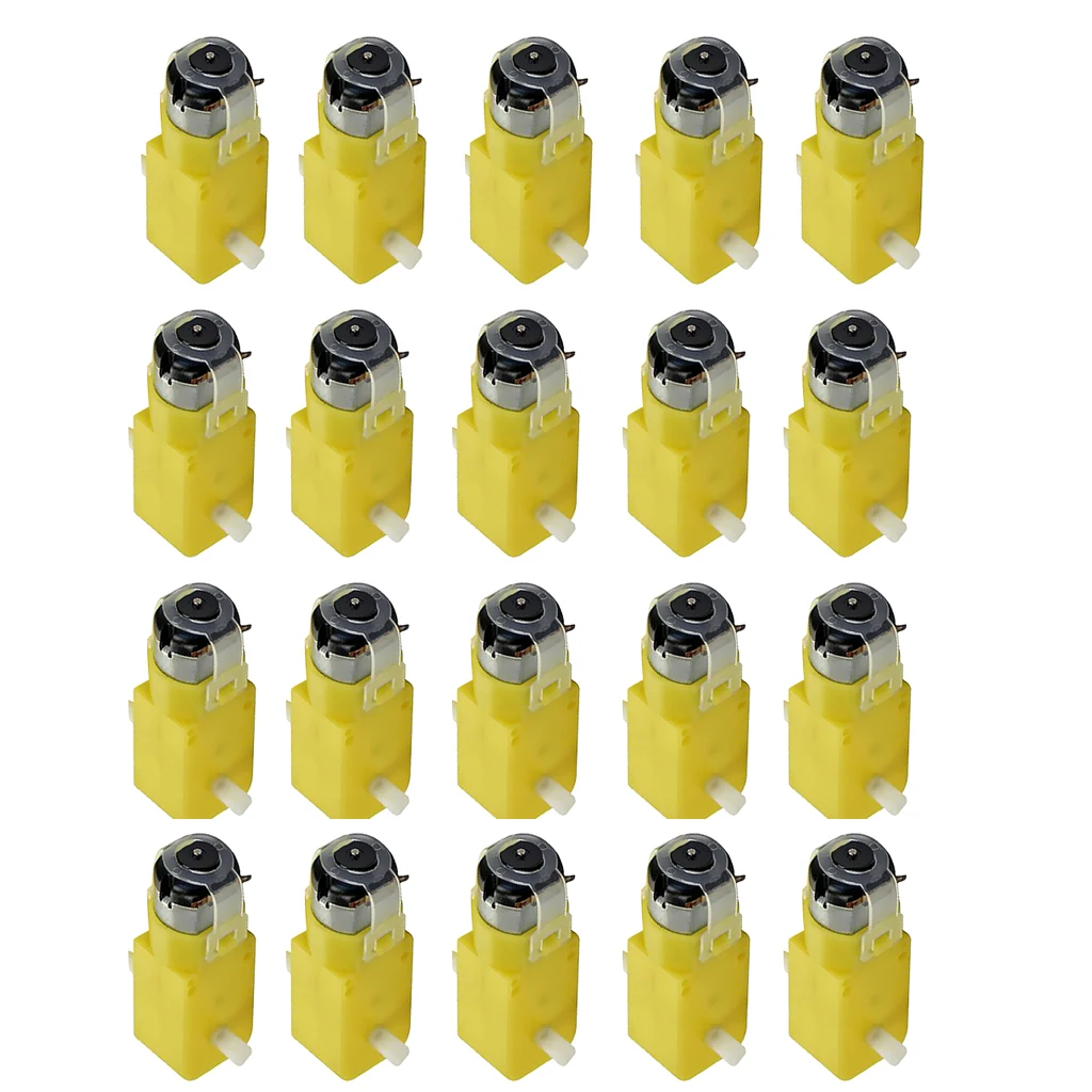 Motor para Carro Peças 3v Robô Carro Inteligente Faça Você Mesmo Duplo Eixo Engrenagem tt Mcu 7×2.2×1.8cm 20 3v-12v dc 70ma