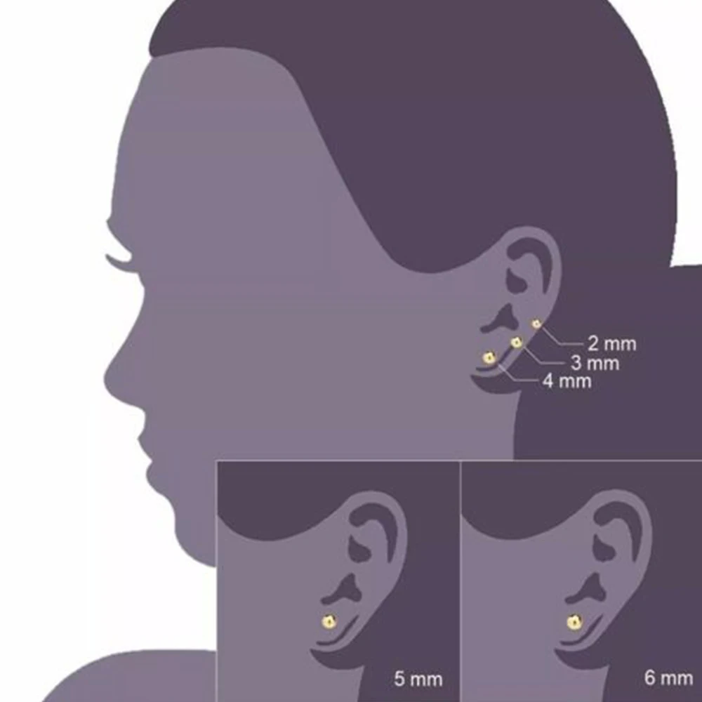 Медные круглые шариковые серьги гвоздики унисекс базовые розового золота