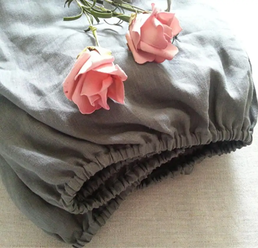 Простыня тонкая однотонная из 100% льна 1 шт./компл. простыня двойная/двуспальная