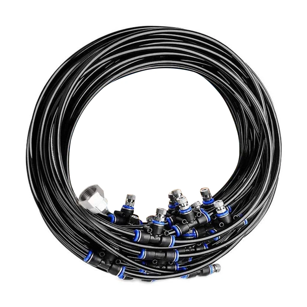 

Система водяного запотевания, комплект распылителей для сада, патио, теплиц, шланг для полива растений, 10-20 м