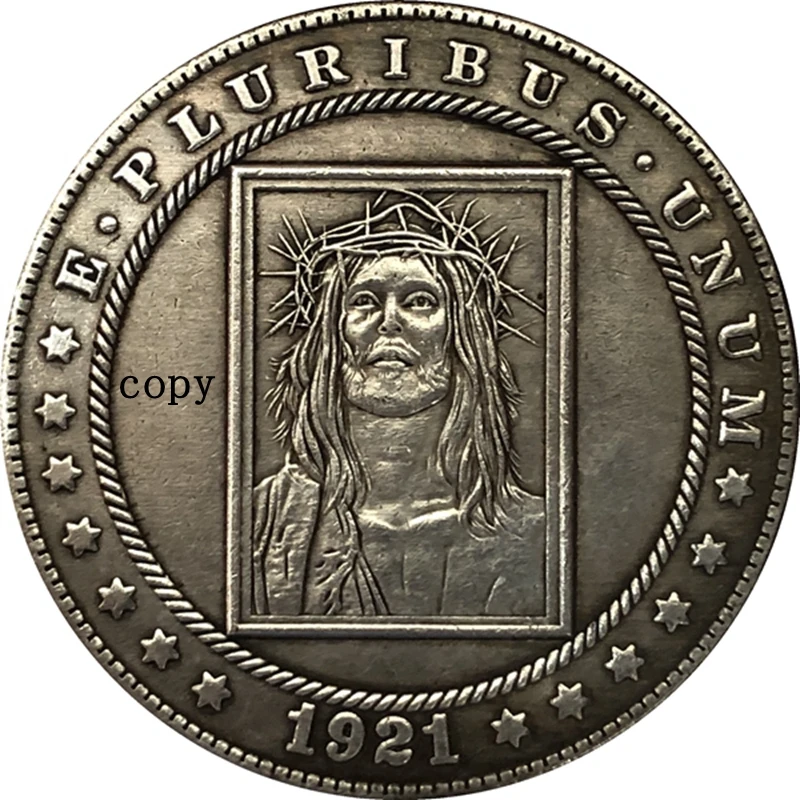 

Hobo Nickel 1921-D USA Morgan Dollar COIN COPY Type 273