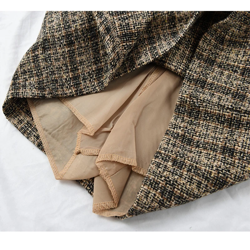 

Korean Irregular Lady Skirt Female Autumn Sweet High Waist A-line Mini Skirt Vintage Casual Women Plaid Skirt Chic Sashes