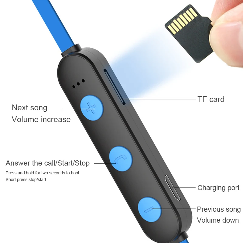 Металлический магнитный переключатель Bluetooth наушники спортивные 5 0 Беспроводной