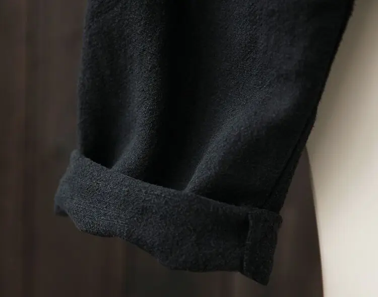 Женские брюки из хлопка и льна весна-лето 2020 новые свободные тонкие длинные Harlan