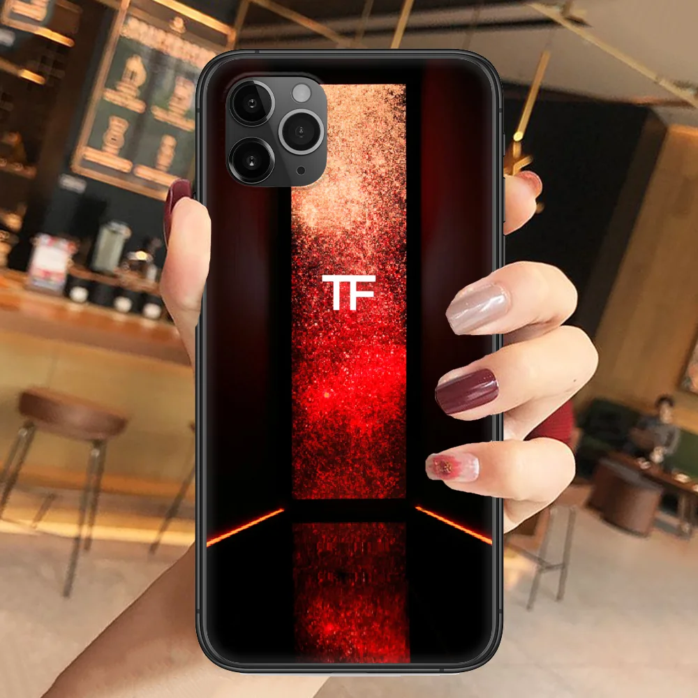 

Fashion Design Brand TF Tom Fords Phone Case Cover Hull For iphone 5 5s se 2 6 6s 7 8 12 mini plus X XS XR 11 PRO MAX black 3D