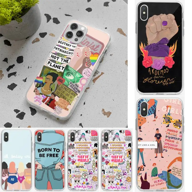 

Feminist Feminism Phone Case For Mobile Phone For Samsung S8 S9 S10 Plus S20 A71 For IPhone 11 12 13