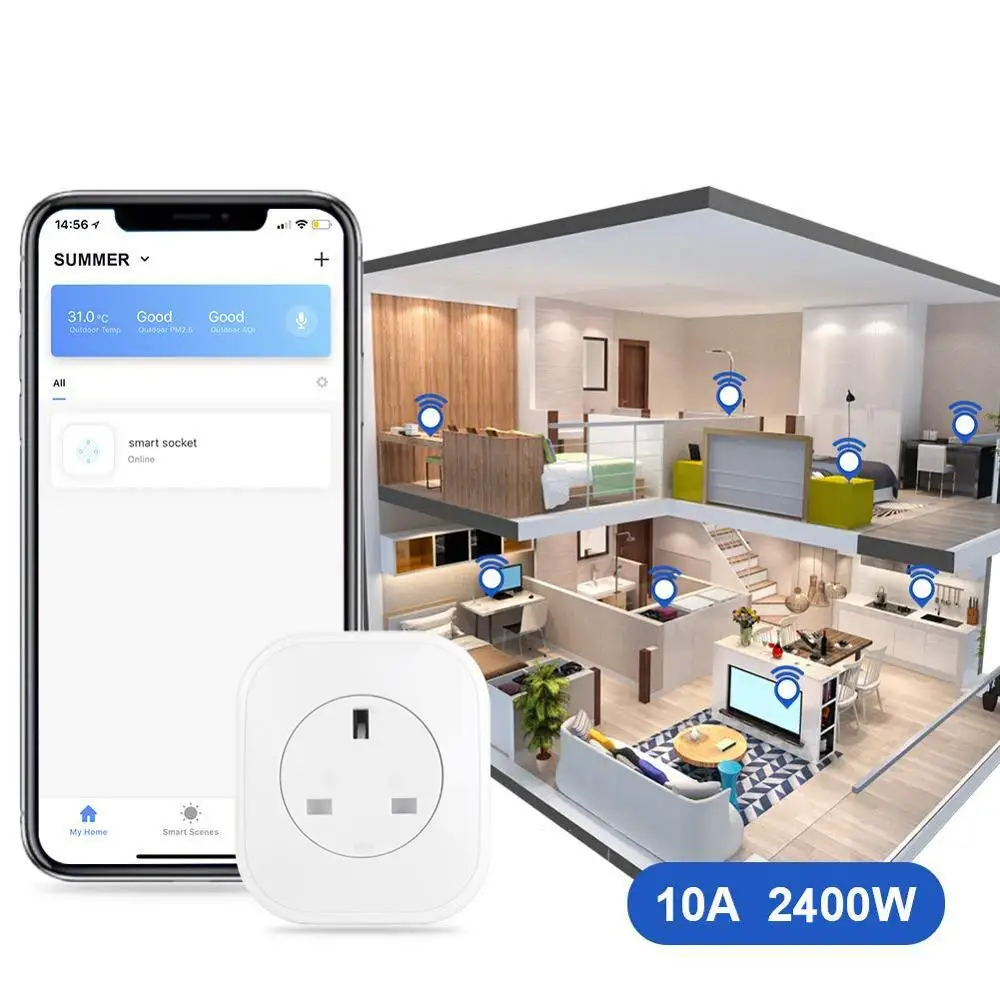Умная мощность беспроводной переключатель розетка для Великобритании мой SG