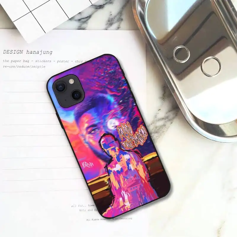 Чехол для телефона WQJ Kid Cudi Man On The Moon iPhone 11 12 Mini 13 Pro XS Max X 8 7 6s Plus 5 SE XR | Мобильные
