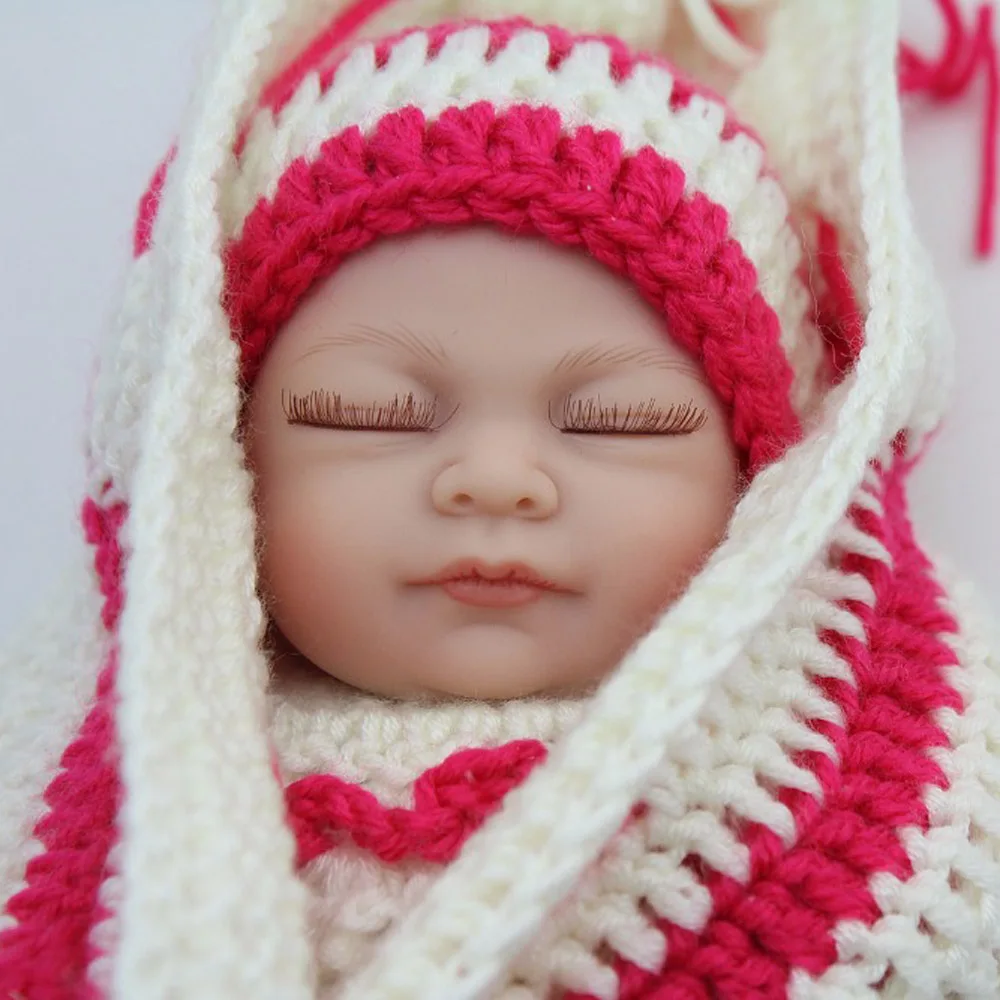 NPKDOLL 10 дюймов мини реборн кукла девочка игрушки африканская американская Кукла